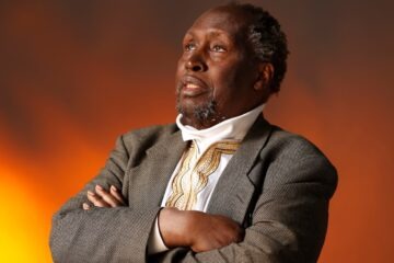 Ngũgĩ wa Thiong’o, pictured at the Edinburgh international book festival in 2018. Photo Credit: Murdo Macleod/Guardian